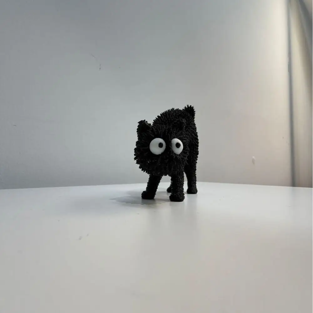 3D-gedruckter 3D-Schlüsselanhänger, stereo-taktiles, leichtes Fidget-Griff-Objekt, kompakte, stachelige Dekompressions-Hängefigur, für Katzenliebhaber – Detail 6