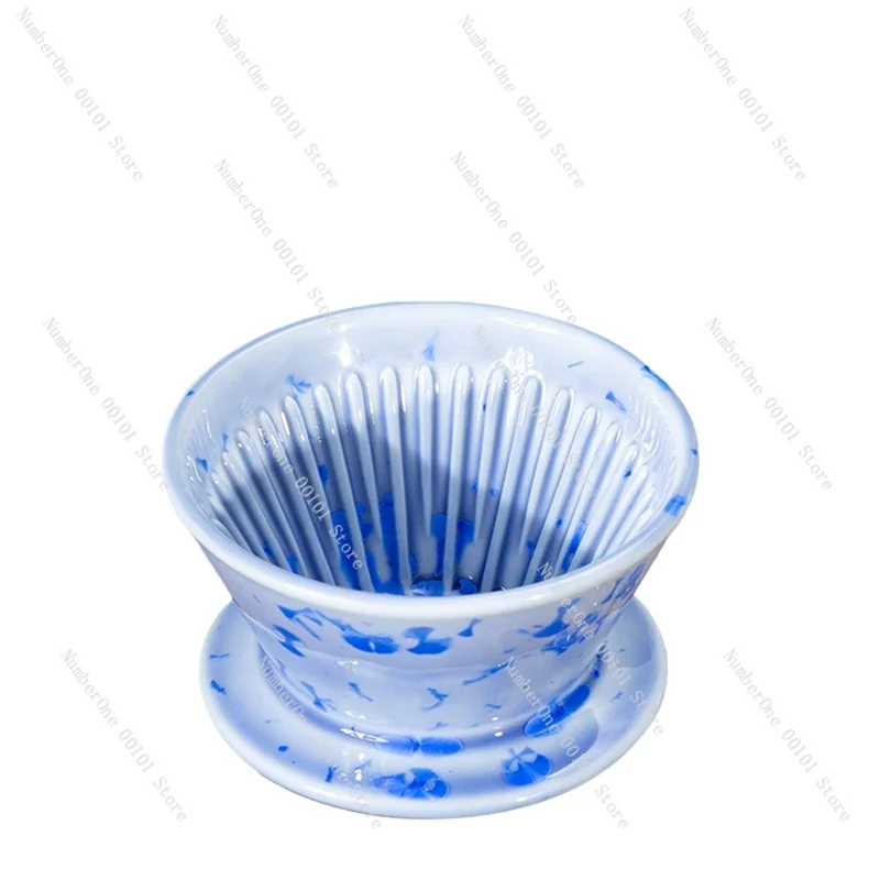 

Crystal burnt cake cup, flat bottom cup, coffee ceramic hand brewed coffee filter cup