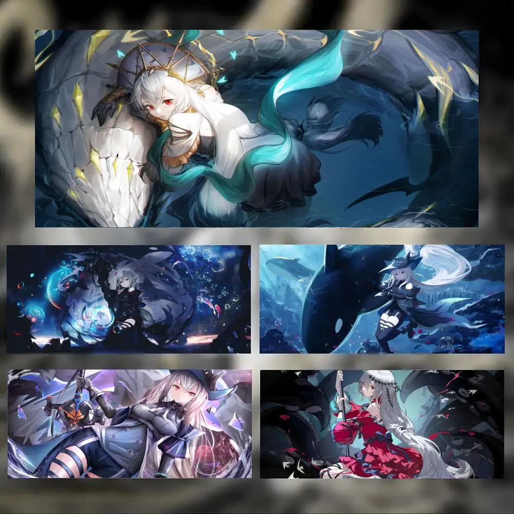 Cool Beautiful Game A-Arknights Skadi Mouse Pad Large Thick Desk Pad Stitched Edges Gaming Mouse Mat for PC