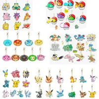 6-12Pcs Pokémon DIY Diamond Painting Keychains Cute Pikachu Rhinestones Art Mosaic Keyring Women Bag Pendant Decor Craft Gift