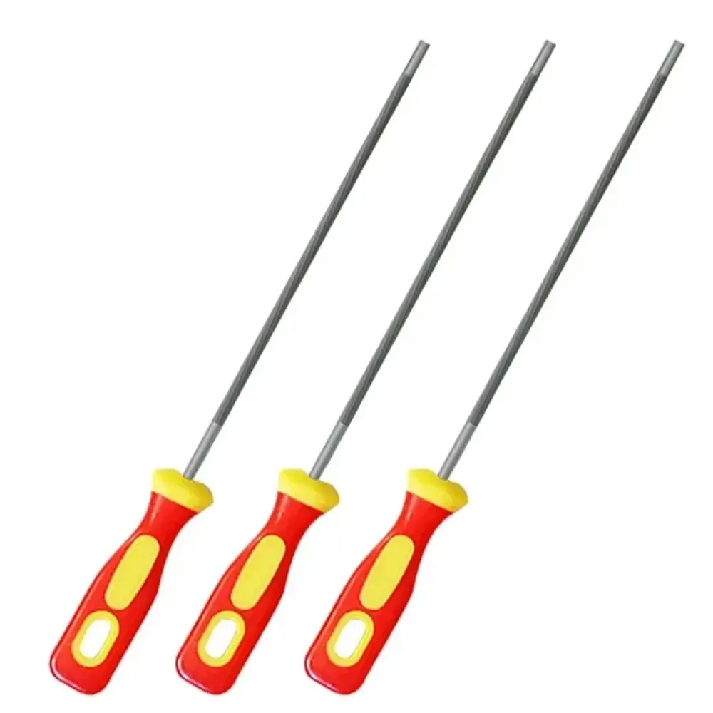 1Pcs High Carbon Steel Chain Files Round Plastic Handle Saw Sharpener 4.0/4.8/5.5mm Sharpening Tool Hand Tools Accessories