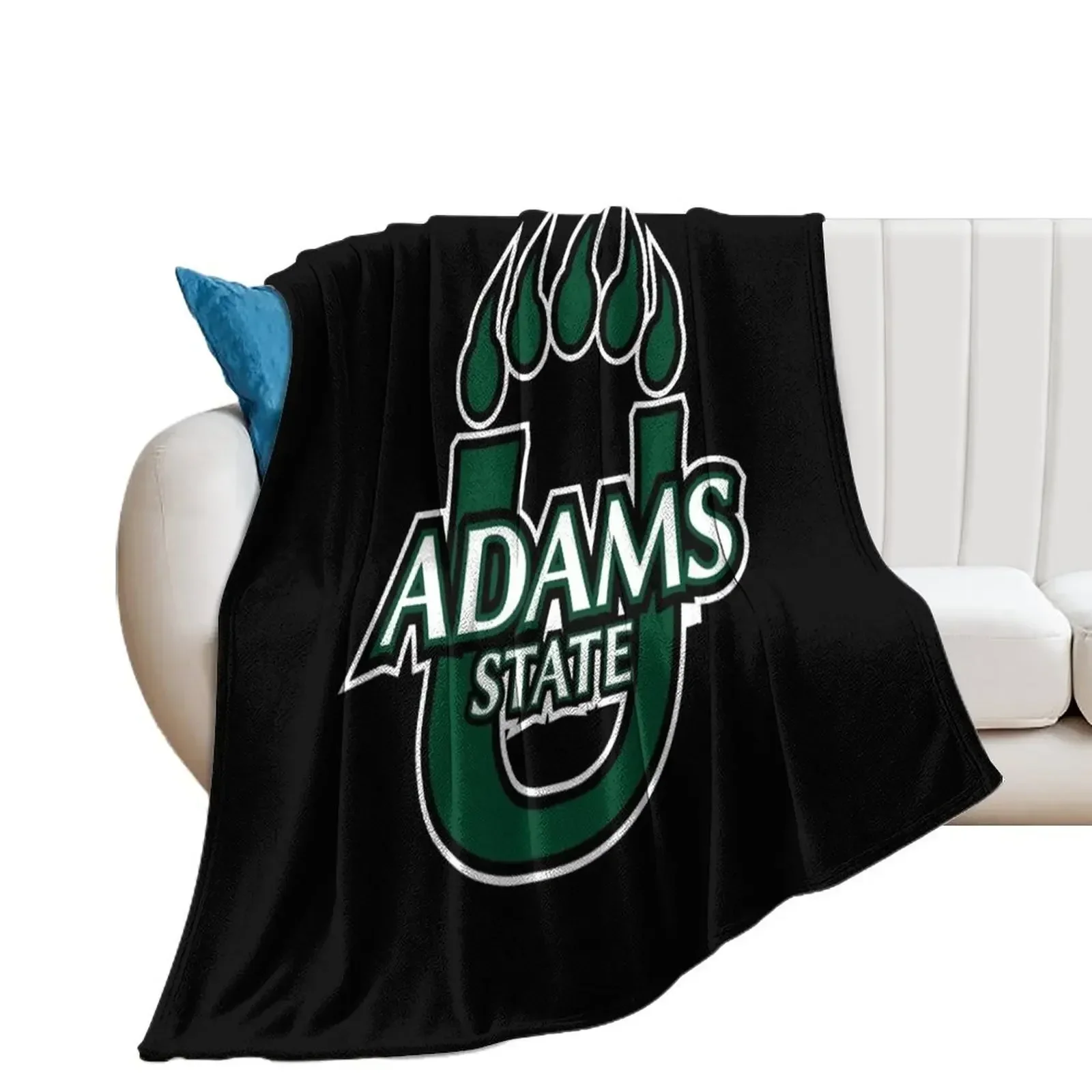 

Adams State University Grizzlies logo Throw Blanket Warm warm winter Luxury Throw Blankets