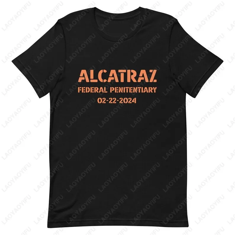Prison California Rock T-Shirt Alcatraz Island San Francisco Travel Souvenir Tee High Quality Cotton Soft Women Men Fashion Tops