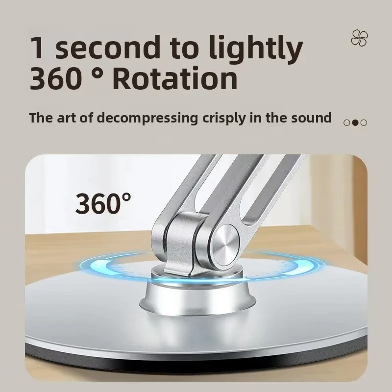 Mave Desktop Metal Support Fan Rechargeable Office Dormitory Fan with 360° Rotation Foldable Design for Portable Circulation Fan