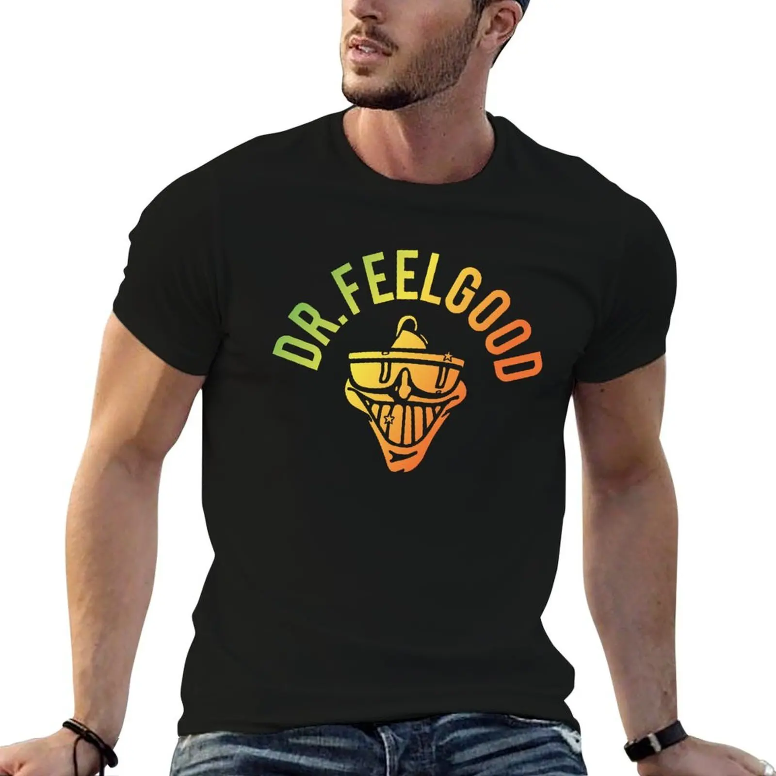 

Dr. Feelgood Tshirt Birthday Gift Print Mtley Crüe T-Shirt man t shirt graphic man t shirts for men casual T-Shirt