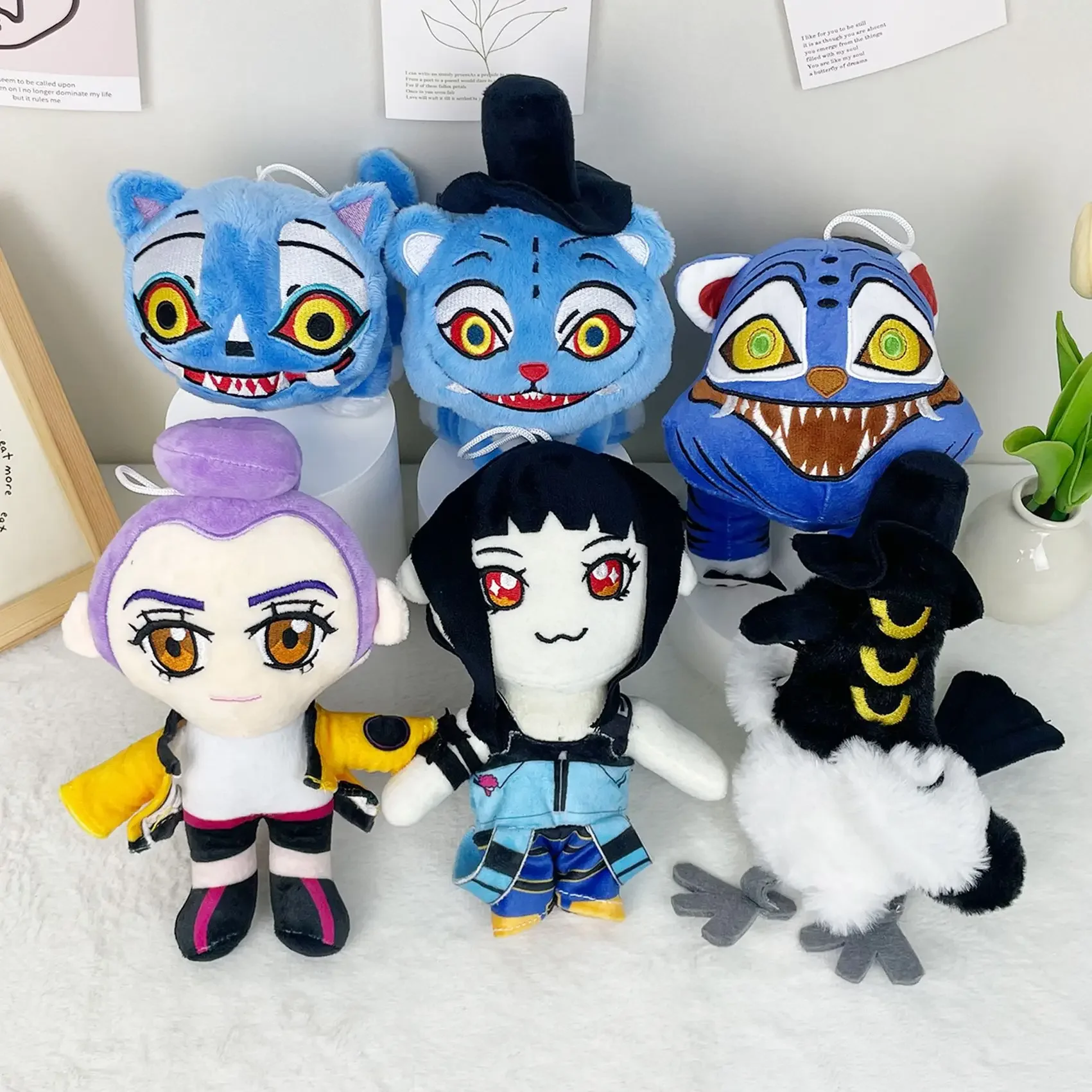 

Anime Kpop Demons Hunters Plush Rumi Mira Zoey Figure Monster Hunt Girl Group Plush Doll Toy Fans Gift Party Desk Decoration