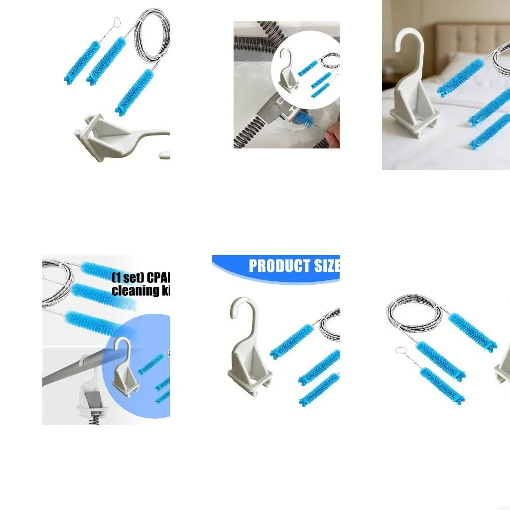 

Universal Cpap Tube Cleaner Bundle Has Brush And Wall Mount Support For Arrangement