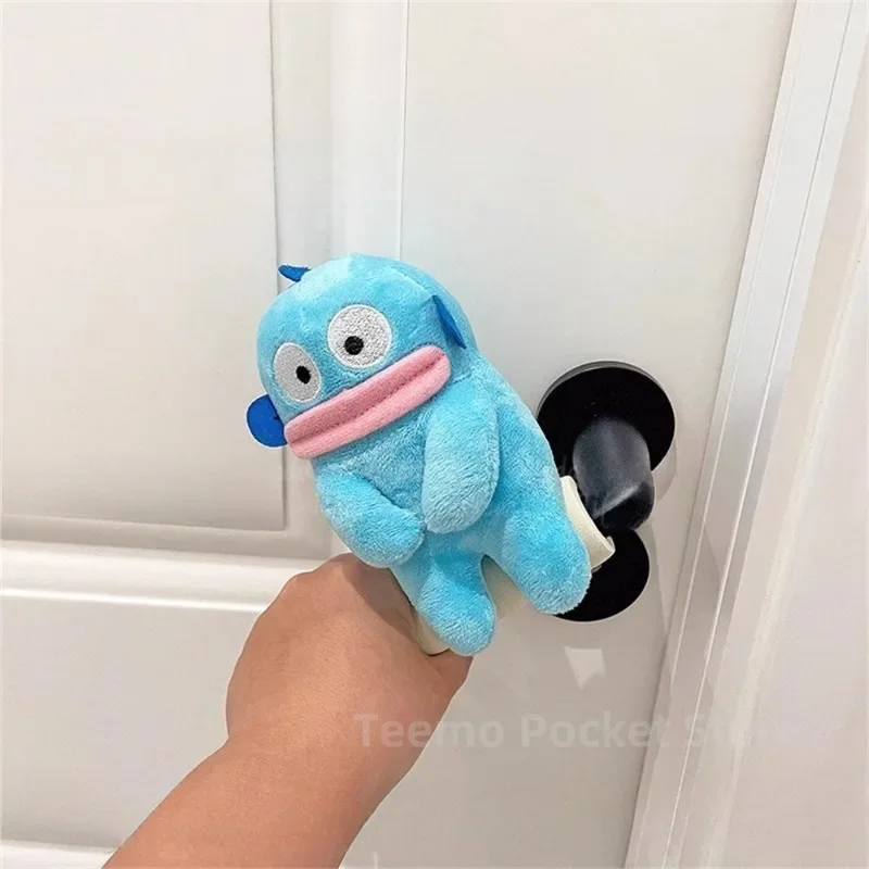 Hangyodon Door Handle Protective Cover Anime Cartoon Christmas Hello Kitty Doll Kawaii Accessories Room Door Handle Cover