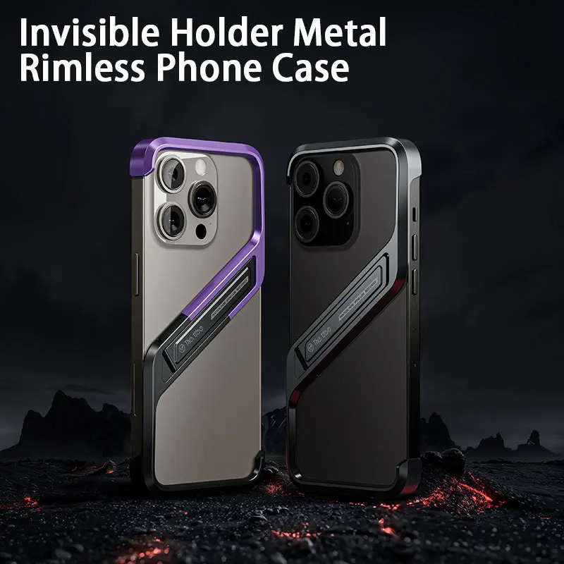 Unique And Minimalist Design, Aluminum Alloy Phone Case Suitable For IPhone14 15 16 Pro Max Plus Anti Drop Protective Cover