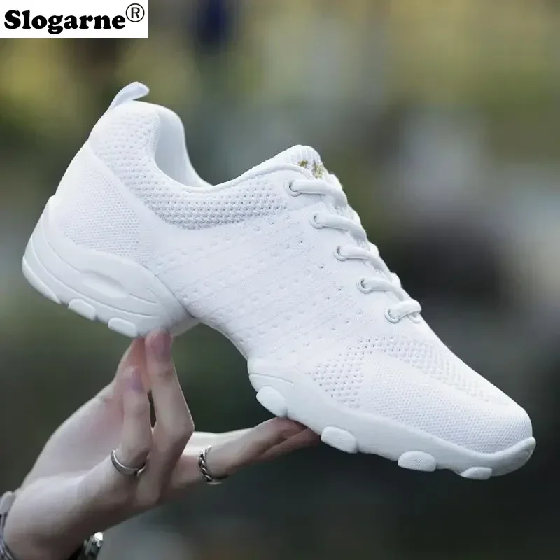 

Men's Mesh Dance Shoes Male Soft Sole Yoga Shoes Man 2024 New Sports Sneakers Breathable Weaved Sports Shoes Jazz Modern Dance