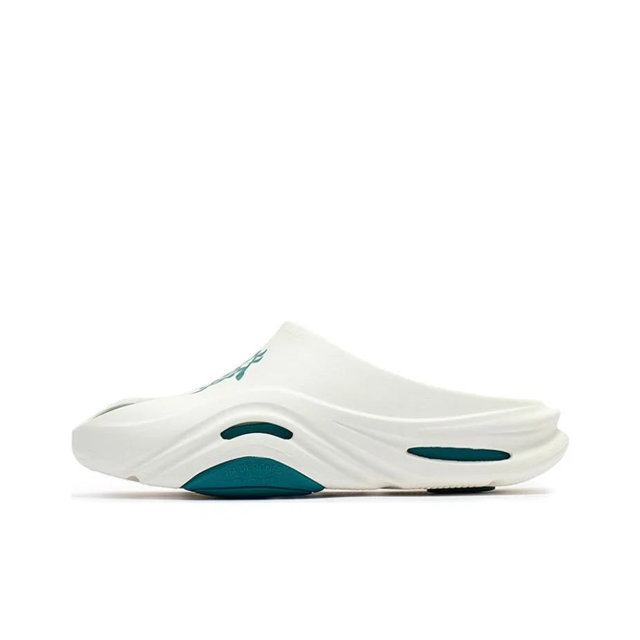 361° N40 Quiet Slide Slippers Unisex White Green 672326730-5