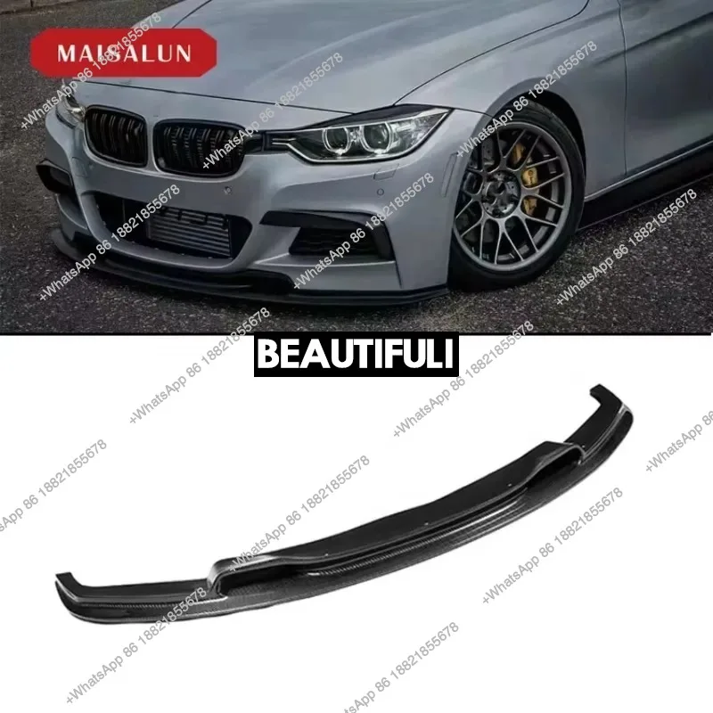 

ZAIQU jiuzhou Auto 2012-2017 V-образный автомобильный бампер из углеродного волокна для 3 серии F30 F35 320i 328i 335i Передняя губа