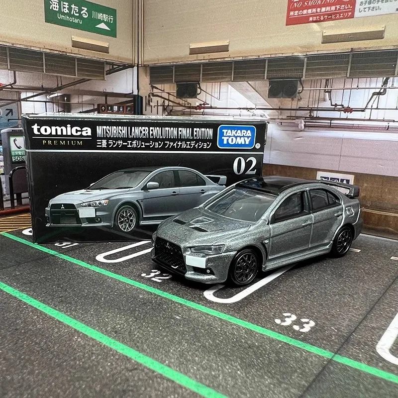 TOMY Mitsubishis JDM Lancer Evo X Alloy Car Diecasts & Toy Vehicles Car Model Miniature Scale Model Car For Children