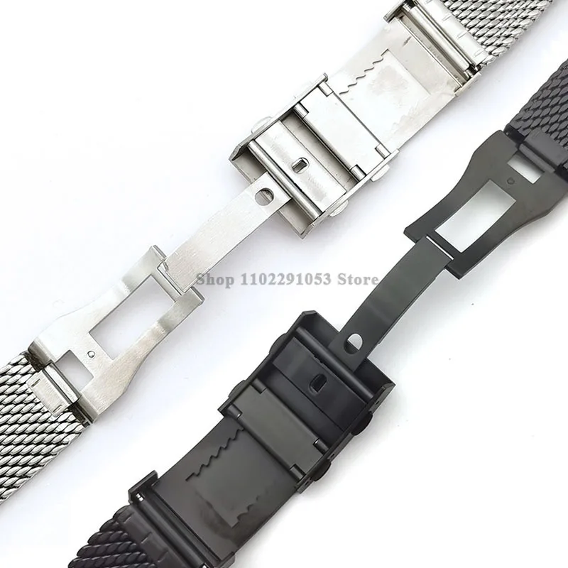 316L Stainless Steel Watch Strap 22mm for Seiko for Omega Wrist Band Sport Quick Release Bracelet Men Women Dive Watch Buckle