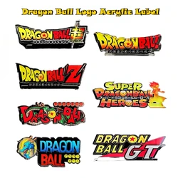 Anime Dragon Ball LOGO Base Whole Transparent  Super Saiyan Stand up Display Board Cartoon Figures Decorations Model Toys Gift