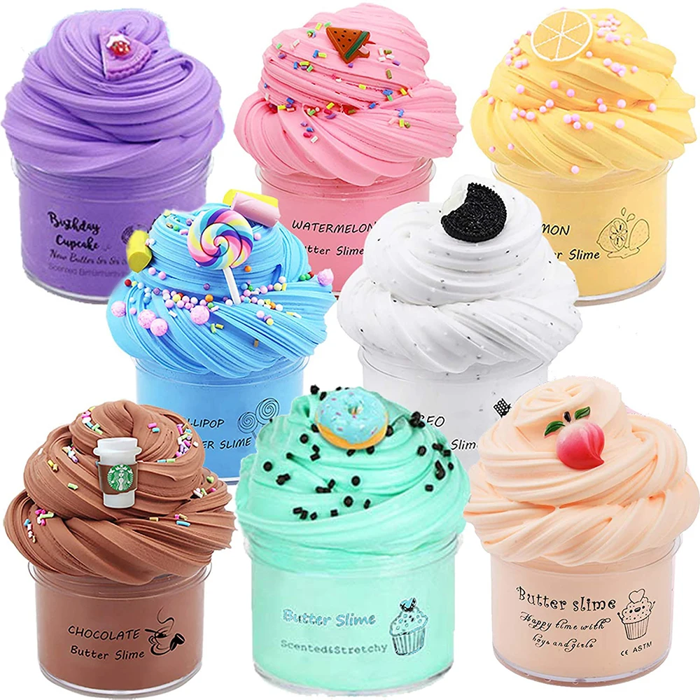 Decompress Soft Charms Rainbow Clay Intelligence Educational Toys for Kids Gift Colored Modeling Clay Set Toys Kids Gift