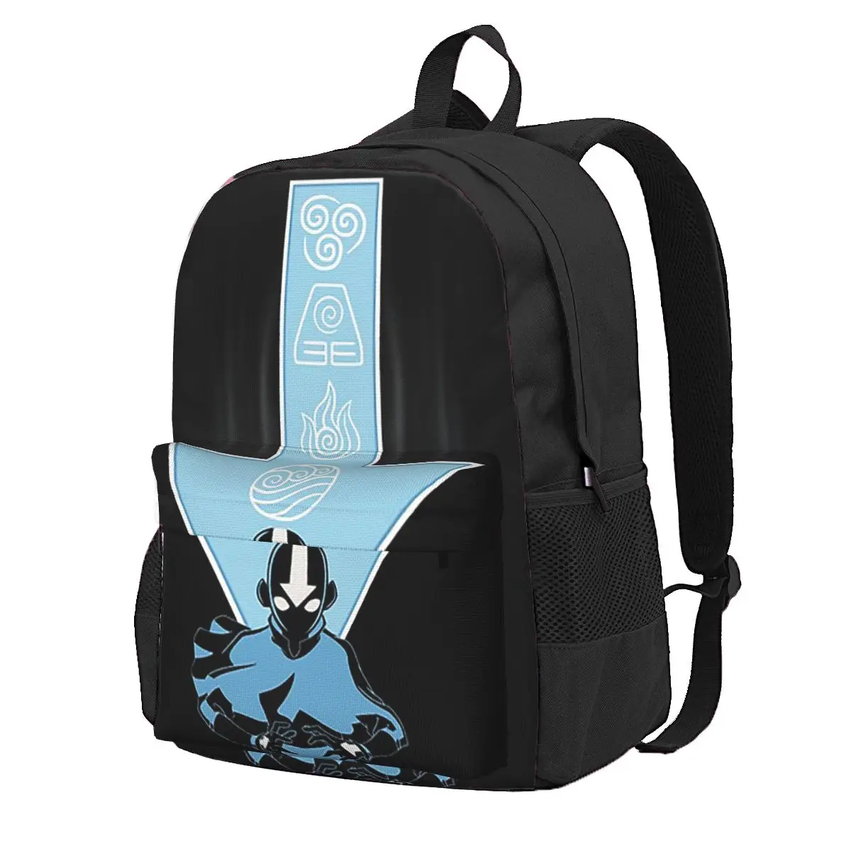 Avatar Aang Arrow Student Backpack School Bag Hiking Travel Daypack for Boys Girls Fashion Bookbag Shoulder Bags