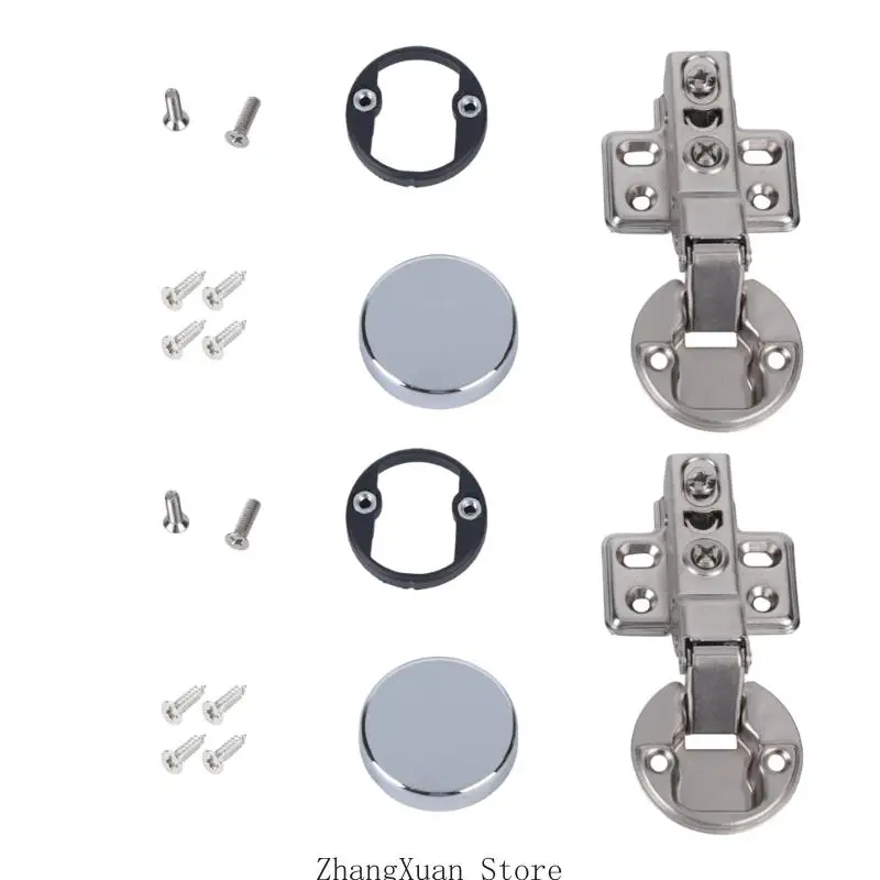 Badezimmer-Glastürscharnier mit hydraulischer Dämpfung und 35 mm Topf 3XUF – Detail 7