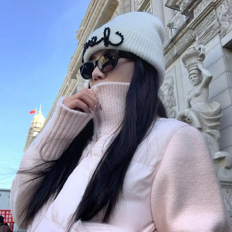 

Зимняя короткая хлопковая стеганая куртка для девочек с воротником-стойкой, сохраняющая тепло, женские модные свободные топы для ленивых, утепленная нишевая короткая куртка-пуховик