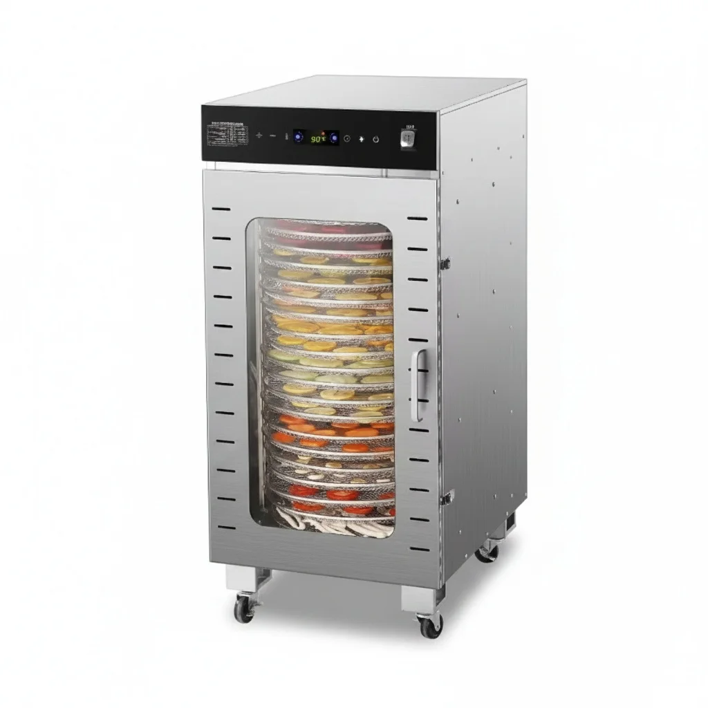 Food Dehydrator, 304 Stainless Steel Meat Drying Machine, 35x39x41cm Fruit Dryer, Heavy Duty Commercial Grade Equipment
