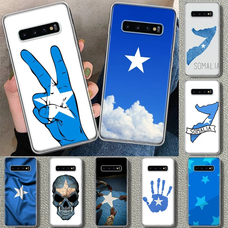 Somali Somalia National Flag Phone Case Cover for Samsung Galaxy S20 S21 FE S22 S23 S24 Ultra S10 S10E S9 S8 Plus + Art Gift Coq