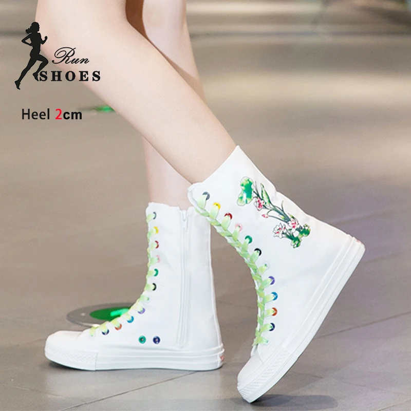 White Mid-Calf Boot… - image