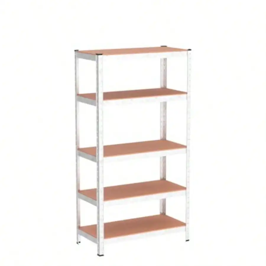 Nyana Home Set 2 Estanterías Metálicas Galvanizadas 875Kg 5 Baldas Medidas 180 x 90 x 40cm