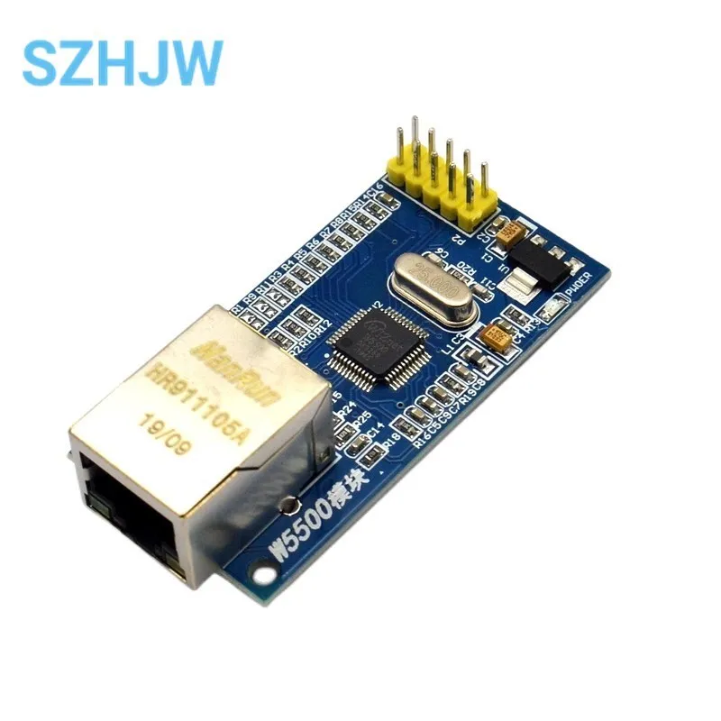 W5500 Ethernet Shield LAN Network Module Support TCP/IP 51/ STM32 Microcontroller Program With 32k Bytes SPI 3.3V/5V Over W5100