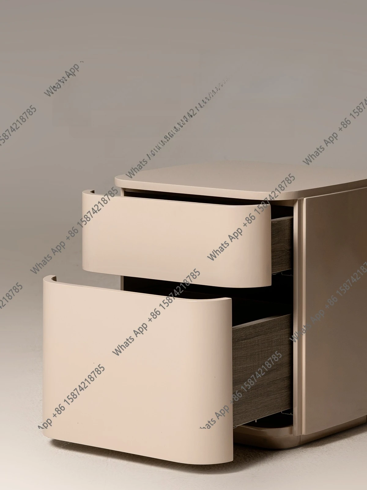 

Zx Italian Minimalist Light Luxury Paint Cream Wind Square Storage Bedroom Household Storage Bedside Table