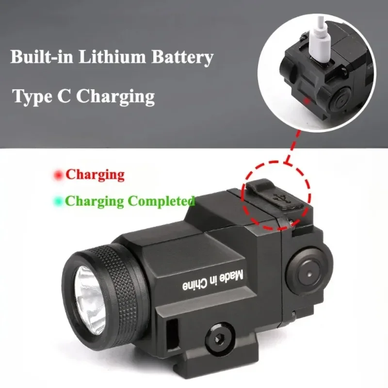 2026 NEW Metal LED Torch 800 Lumen Bright Strobe Lamp Fit 20mm Picatinny Rail Outdoor Sport Fitting