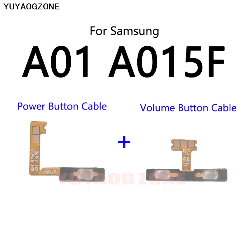 Power Button Switch Volume Mute Button On / Off Flex Cable For Samsung Galaxy A01 A11 A21 A215 A31 A315F A41 A51 A515F A71 A715F