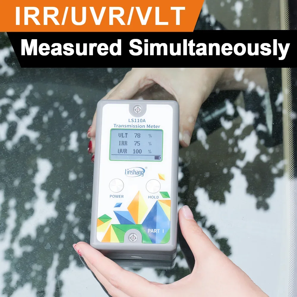 LS110A 940nm IR سبليت الشمسية الأشعة فوق البنفسجية تستر نافذة السيارة تينت متر مرئية نفاذية الضوء كشف نافذة تينت متر