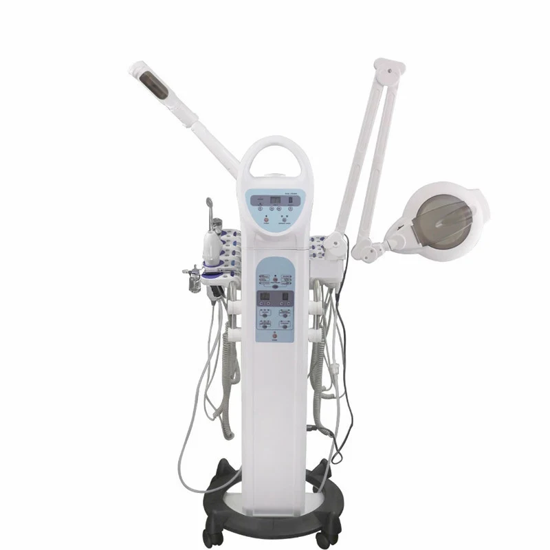 9 In 1 Multifunctional Microdermabrasion Machine Vacuum Suction Facial Cleaning Hot Steamer Skin Care Tools