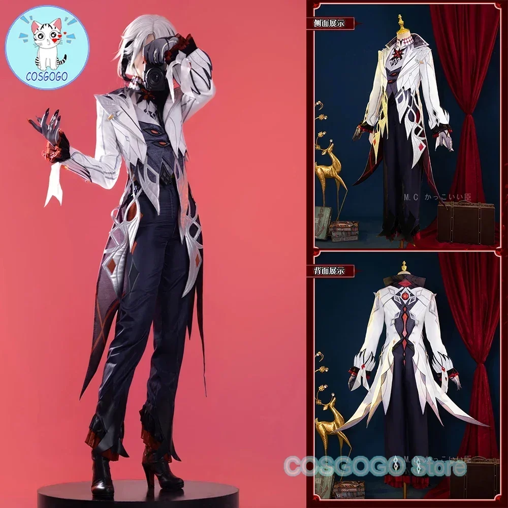 

Genshin Impact Arlecchino The Knave Cosplay Costume Full Set Wig Uniform Eleven Fatui Harbingers Outfit Halloween