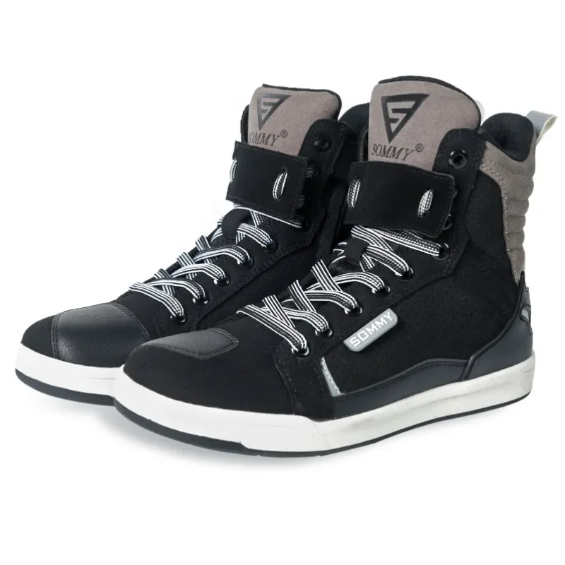 Motorcycle Riding Shoes Men's Breathable Casual Shoes Anti Collision Off-road Motorcycle Shoes Non-slip