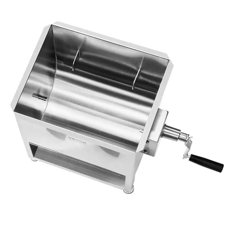 

Manual meat mixer 60 L meat processing appliance (maximum mixing of 27.2 kg of meat), stainless steel meat mixer, sausage mixer with reduction gear, hand mixer for minced meat