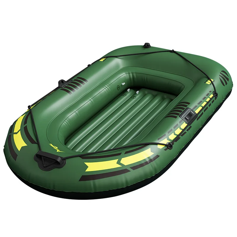 Thickened army green inflatable boat inflatable kayak army green double fishing boat assault boat water rafting