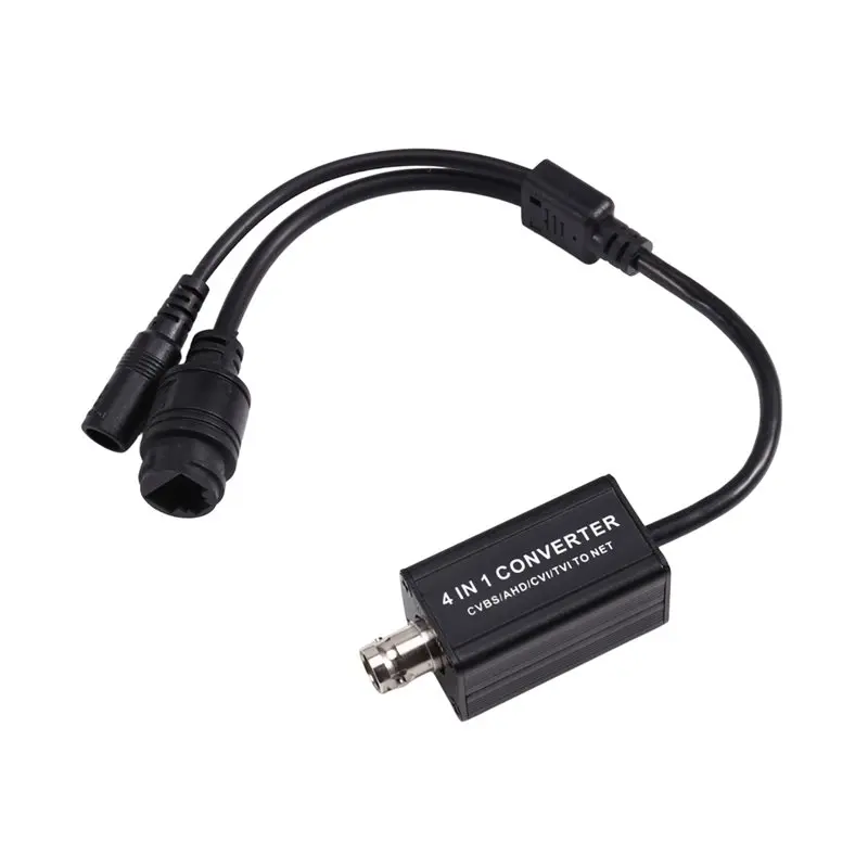 [NEW A09R!】 720P/1080P AHD/TVI/CVI/CVBS 4-In-1 Signal Converter BNC Input RJ45 Output H.265 RTSP Adapter For CCTV Security Camer