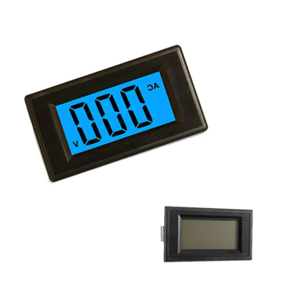 Digital Voltmeter 4-wire 0-500V Blue Backlit LCD Display Voltmeter Tester Monitor