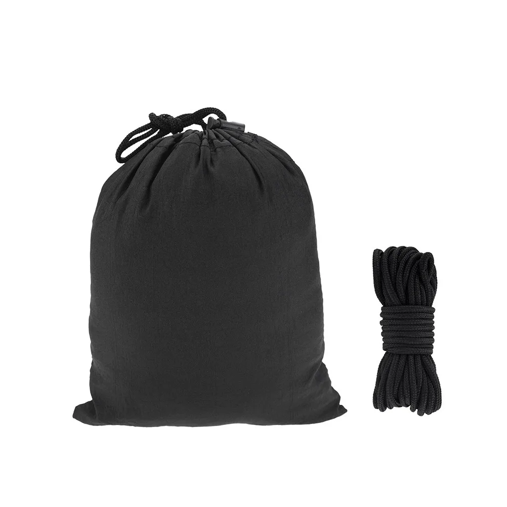 Filet de hamac de Camping noir, léger, installation rapide, maille en Polyester exclusive, Protection 360, filet confortable pour Ventilation