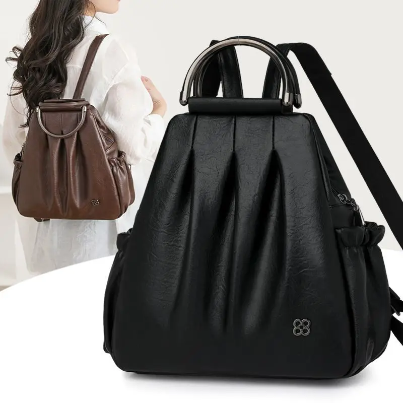 

Casual High-end New Fashion Versatile Backpack Backpack Travel Single Shoulder To Work Commuter Bag Simplicity Versatile Fashion