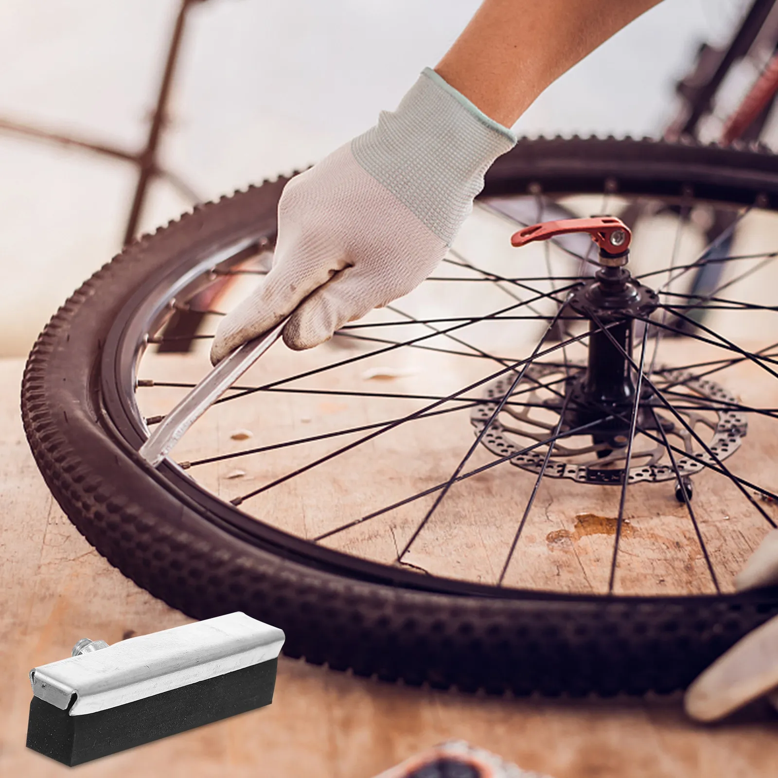 10Pcs Bike Brake Pads Metal Rubber Compound Wear-Resistant Silent Braking Blocks for Mountain Road Bikes Rim Protection Noise