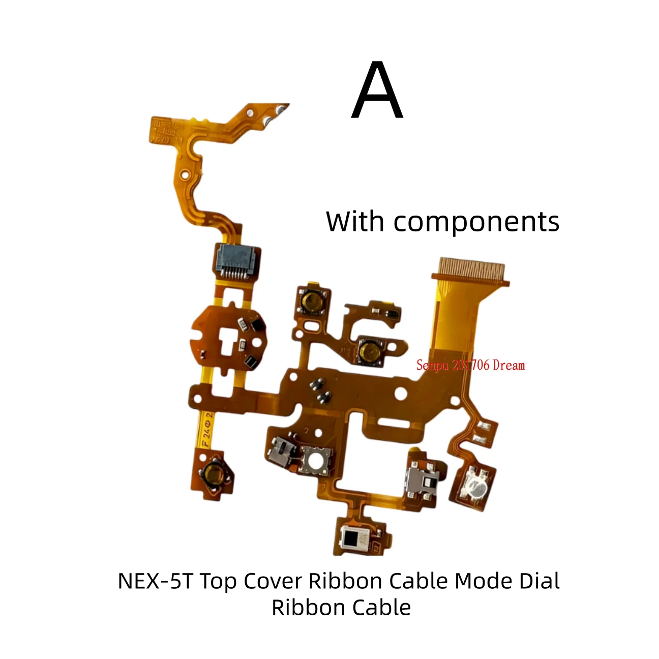 For Sony NEX-5R NEX5R NEX-5T Mirrorless Camera Top Cover Mode Dial Power Switch Flex Ribbon Cable With Electronic Components