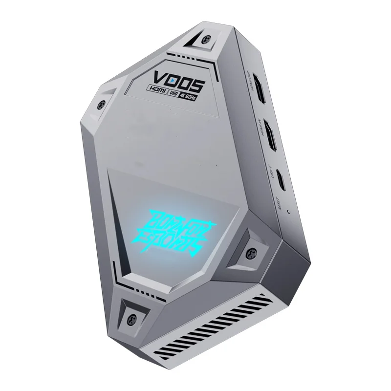 Cdragon Piva VD05 conmutador de transmisión en vivo, tarjeta de captura de vídeo tipo C, USB 3,0 HD, 4K, 60HZ, para grabación de juegos de Podcasting en Streaming