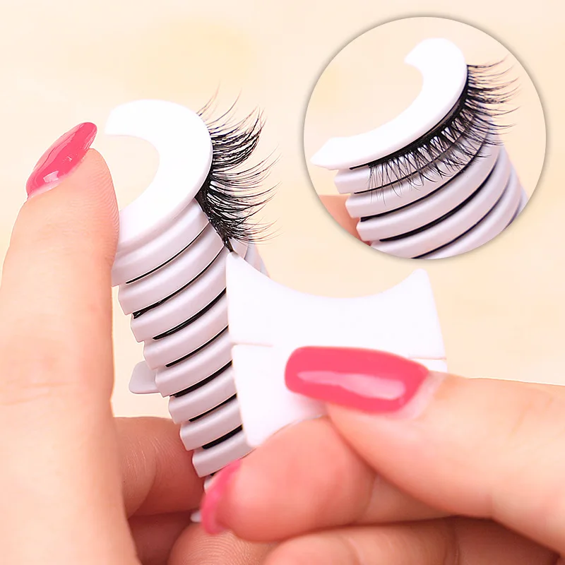 10pcs Self Adhesive Eyelash Tape Waterproof Sweat Proof Transparent Jelly Strip Self-Sticker Eyelash Glue Strip Makeup Tool