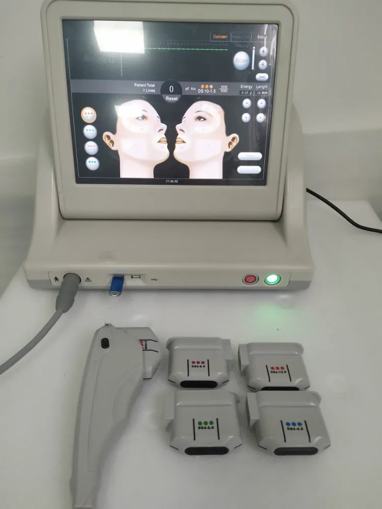 

Beauty Machine with 4.5 3.0 1.5 8.0 13.0mm Cartridges 10000 Shots Face Lifting Device Anti-aging Body Sculpting Skin Tightening