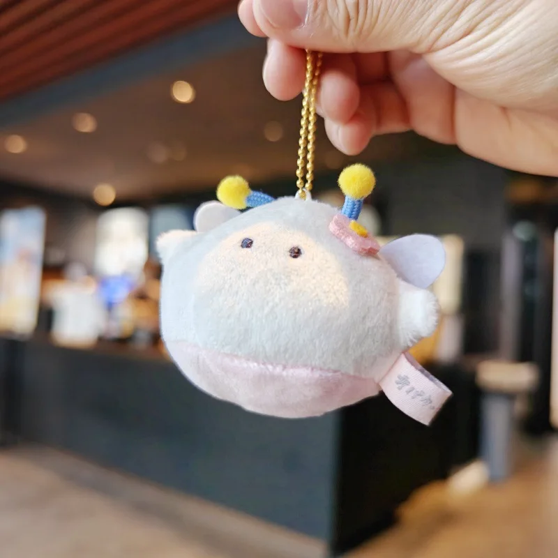 Nueva linda muñeca de mochila de gato pequeño, círculo de muñeca, pulsera para niños, muñeca de peluche, colgante de mapache, niña