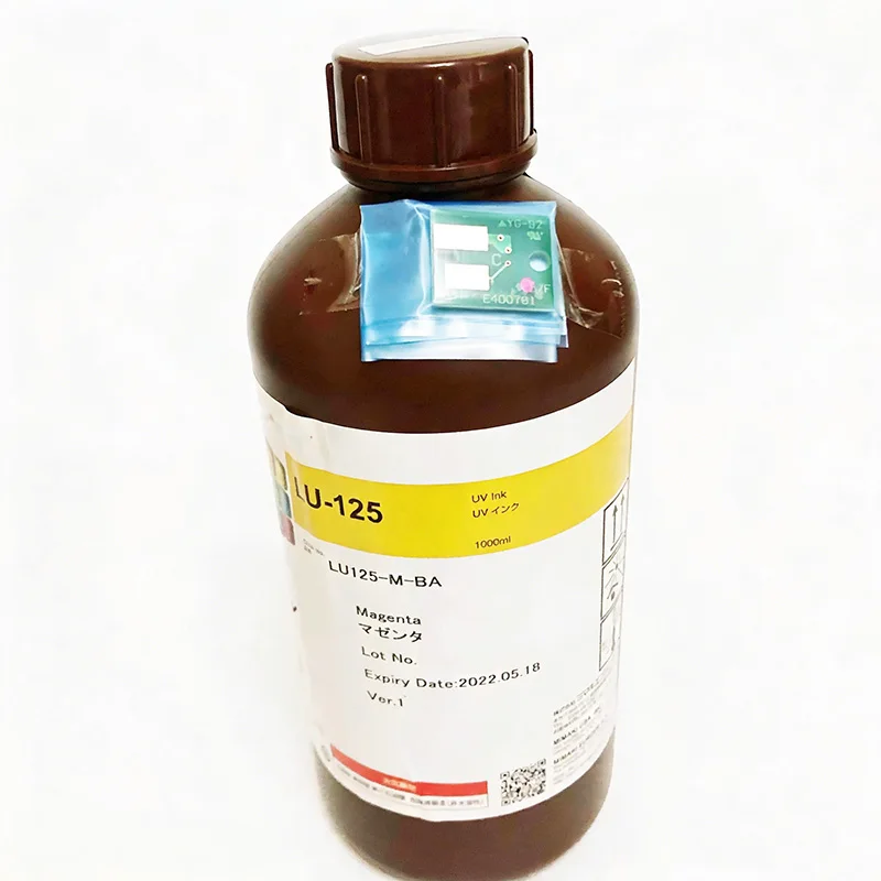 Original LU-125 UV Ink Bottle 1000ml with chip for Mimaki SIJ-320UV Full Colors Available  LU-125-K LU-125-C LU-125-M LU-125-Y