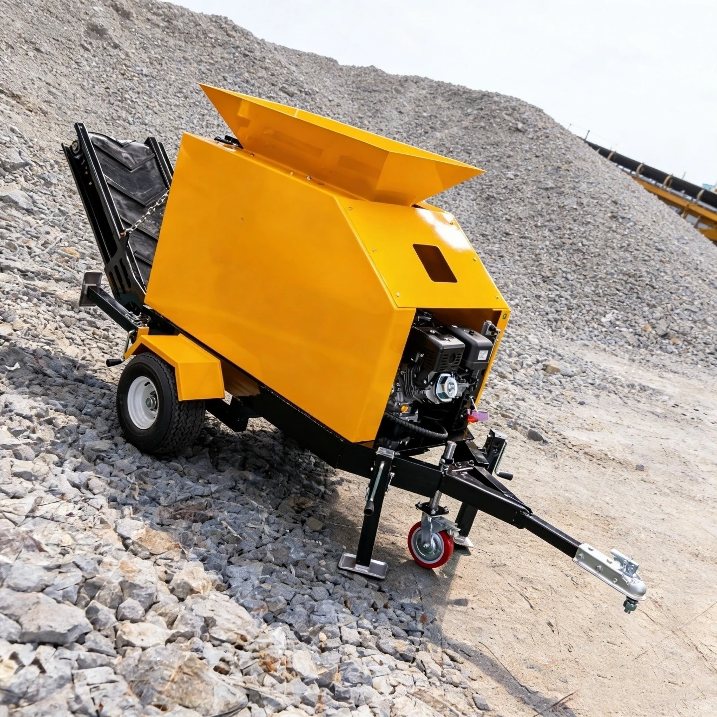 Ore Brick Concrete Crusher HT135 Trailer Crusher