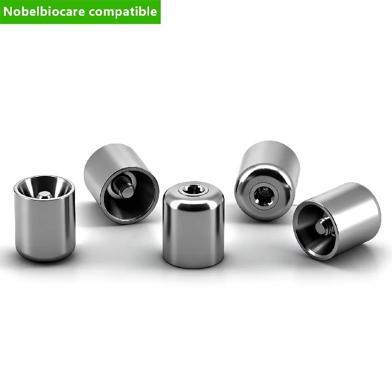 Dentistry Parts Nobel Biocare Compatible Ti-Comfort Multi Unit Healing Cap Titanium Prosthetic Lab Component Screw Retained OEM